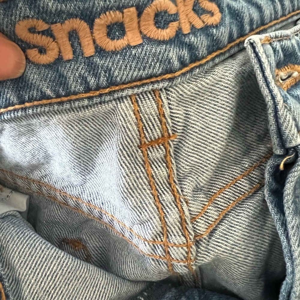 NWT MOTHER Snacks! High Rise Wide Leg Medium Wash Jeans sZ 29 - Picture 7 of 7